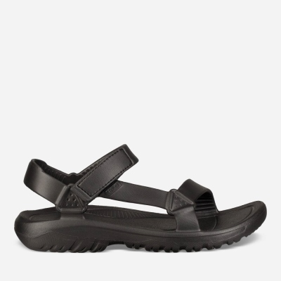 Teva Hurricane Drift - Men's Teva Sandals - Black | India (JMEF87041)